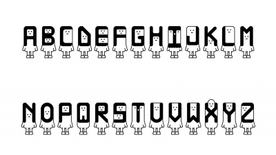 타이포니아 캐릭터 폰트 TYPONIA [standard] font