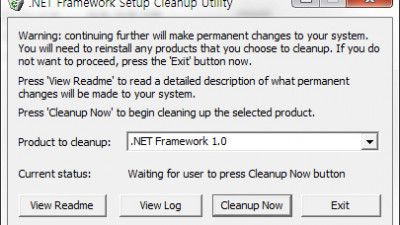 .NET Framework Setup Cleanup Utility