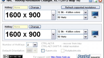 HRC - HotKey Resolution Changer